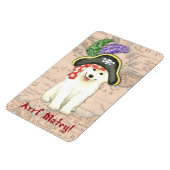 Samoyed Pirate Magneet (Linkerzijde)