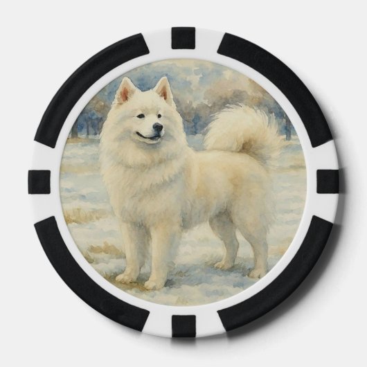 Samoyed Poker Chips (Voorkant)