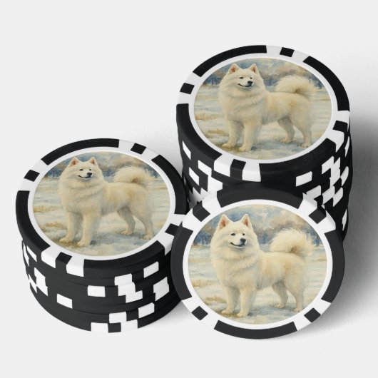 Samoyed Poker Chips (Opstapeling)
