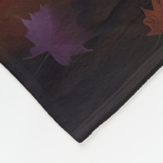 Samoyed pompoenen Halloween eng Fleece Deken (Hoek)