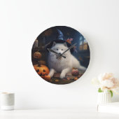 Samoyed pompoenen Halloween eng Grote Klok (Huis)