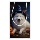 Samoyed pompoenen Halloween eng Klein Cadeauzakje (Voorkant)