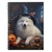 Samoyed pompoenen Halloween eng Notitieboek (Voorkant)