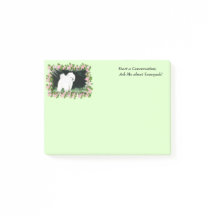 Samoyed Post-it® notes 4 x 3 met bericht