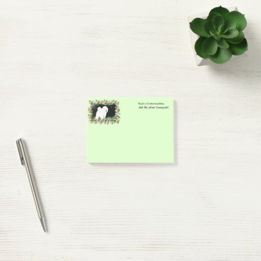 Samoyed Post-it® notes 4 x 3 met bericht (Kantoor)