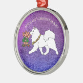 Samoyed Premium Metal Ornament (Links)