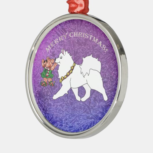 Samoyed Premium Metal Ornament (Links)