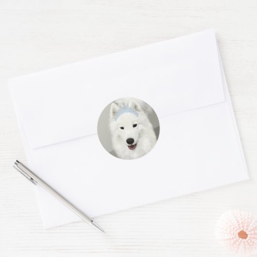 Samoyed Princess Sticker (Envelop)