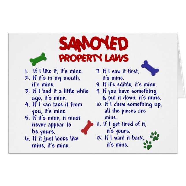 SAMOYED Property Laws 2 (Voorkant Horizontaal)