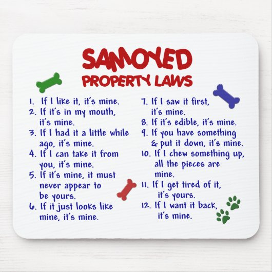 SAMOYED Property Laws 2 Muismat (Voorkant)