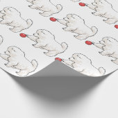 Samoyed Puppy Cadeaupapier (Hoek)