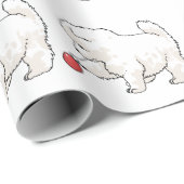 Samoyed Puppy Cadeaupapier (Rol Hoek)