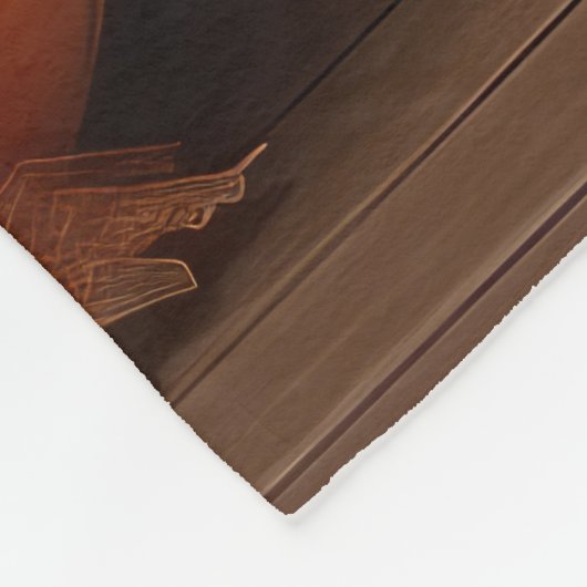 Samoyed Puppy Herfst Delight Pompoen Fleece Deken (Hoek)