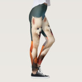 Samoyed Puppy Herfst Delight Pompoen Leggings (Rechts)
