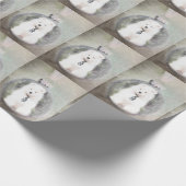 Samoyed Puppy kerstpapier Cadeaupapier (Hoek)