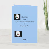 Samoyed Puppy & linkkaart Tekst en datum aanpassen Bedankkaart (Achterkant)