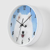 Samoyed Puppy Painting - Cute Original Dog Art (Hoek)