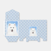 Samoyed Puppy Painting - Cute Original Dog Art Bedankdoosjes (Uitgevouwen)