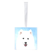 Samoyed Puppy Painting - Cute Original Dog Art Decoratie (Rechts)