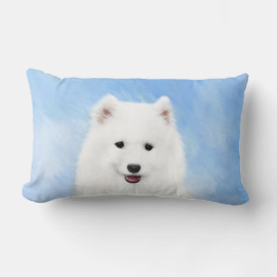 Samoyed Puppy Painting - Cute Original Dog Art Kussen