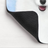 Samoyed Puppy Painting - Cute Original Dog Art Muismat (Hoek)