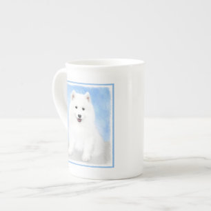 Samoyed Puppy Painting - Cute Original Dog Art Porselein Kop