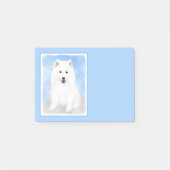 Samoyed Puppy Painting - Cute Original Dog Art Post-it® Notes (Voorkant)