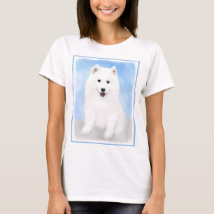 Samoyed Puppy Painting - Cute Original Dog Art T-shirt