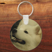 Samoyed Puppy Sleutelhanger (Voorkant)