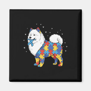 Samoyed Puzzel Autisme Bewustzijn Autistische Vrou Magneet