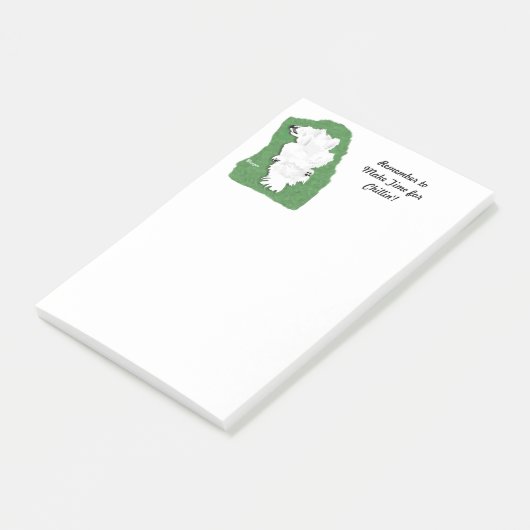 Samoyed Relaxation Post-it® notes, 4 x 6 inch Notes (Schuin)