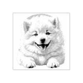 Samoyed Rubber Stamp Rubberstempel (Afrduk)