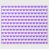 Samoyed Sammy Dog Silhouet Roze/Blauw Wit Gift Cadeaupapier (Vlak)