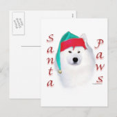 Samoyed Santa Paws Feestdagenkaart (Voorkant / Achterkant)