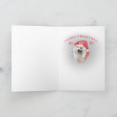 Samoyed Santa paws Ho Ho Ho Kaarten (Binnen)