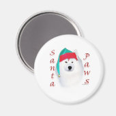 Samoyed Santa Paws Magneet (Voorkant / Achterkant)