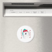 Samoyed Santa Paws Magneet (Insitu (Vaatwasser))
