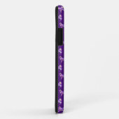Samoyed Schattige Dog Paarse Silhouet Monogram Case-Mate iPhone Case (Achterkant/rechts)