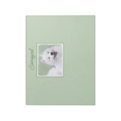 Samoyed schilderen - Kute Original Dog Art-laptop Notitieblok (Linkerzijde)