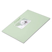 Samoyed schilderen - Kute Original Dog Art-laptop Notitieblok (Schuin)