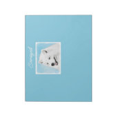 Samoyed schilderen - Kute Original Dog Art-laptop Notitieblok (Linkerzijde)