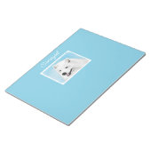 Samoyed schilderen - Kute Original Dog Art-laptop Notitieblok (Schuin)