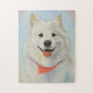 Samoyed schilderen legpuzzel
