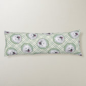 Samoyed Schilderen Wit Schattige Originele Pet Dog Lichaamskussen (Achterkant)