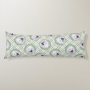 Samoyed Schilderen Wit Schattige Originele Pet Dog Lichaamskussen