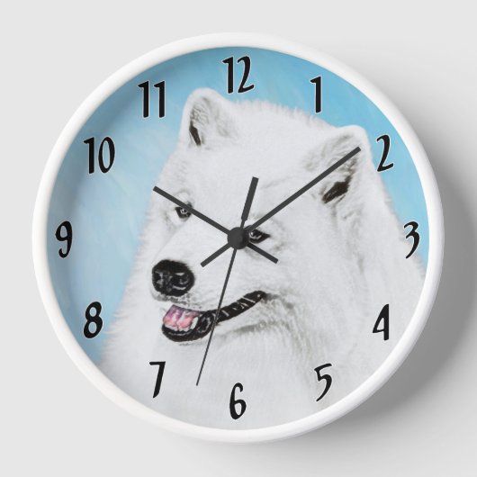 Samoyed Schilderij - Mooie Originele Honden Kunst (Voorkant)