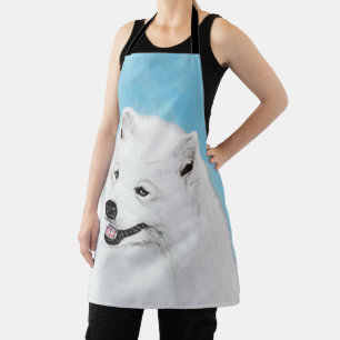 Samoyed Schilderij - Mooie Originele Honden Kunst Schort