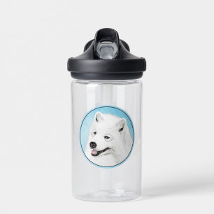 Samoyed Schilderij - Mooie Originele Honden Kunst Waterfles