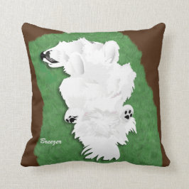 Samoyed Sierkussen in twee formaten en keuze uit v
