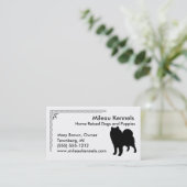 Samoyed Silhouette Visitekaartje (Staand voorkant)